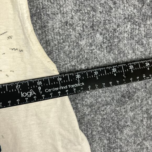 Nike Sleeveless T-Shirt Mens Size L White Cutoff Swoosh Logo Gym Workout Tank - Picture 5 of 10